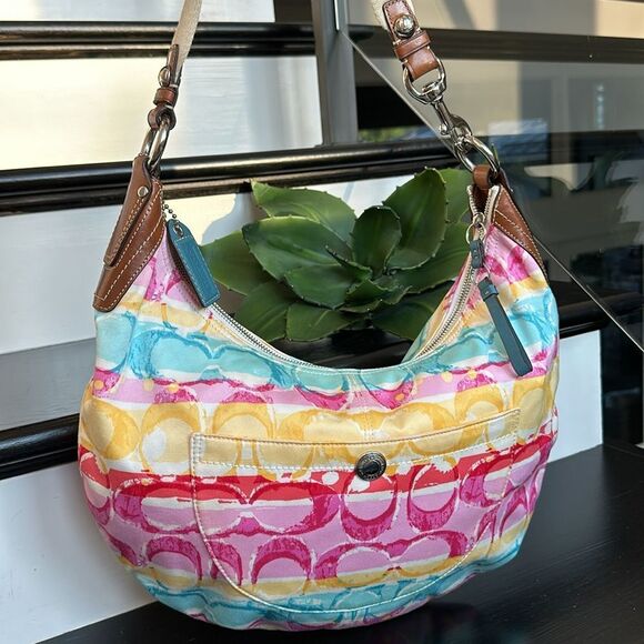 Coach Multicolor Signature Hobo Bag - Picture 2 of 11